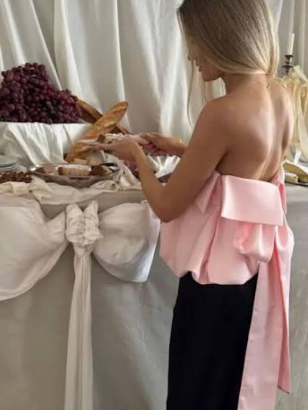 Harris Tapper Eliza Bubble Top in Pink